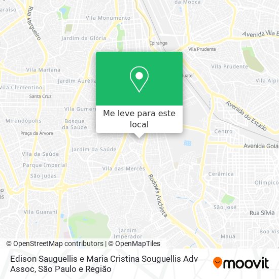 Edison Sauguellis e Maria Cristina Souguellis Adv Assoc mapa