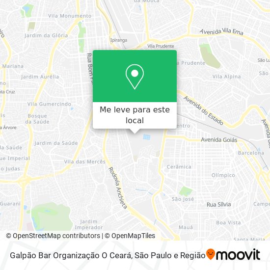 Galpão Bar Organização O Ceará mapa