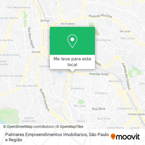 Palmares Empreendimentos Imobiliarios mapa