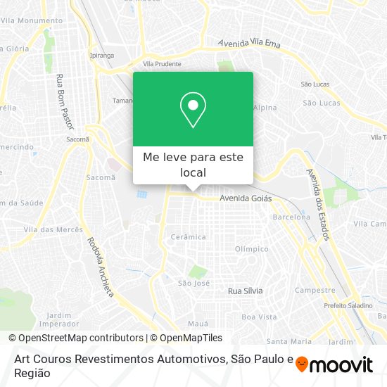 Art Couros Revestimentos Automotivos mapa