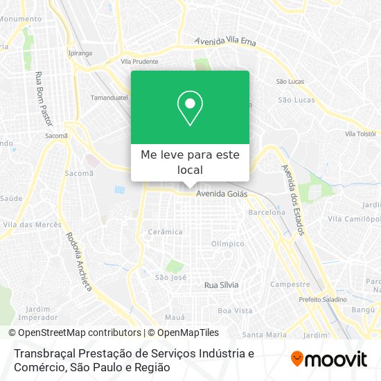 Transbraçal Prestação de Serviços Indústria e Comércio mapa