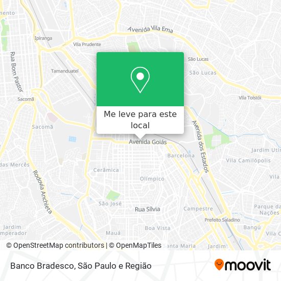 Banco Bradesco mapa