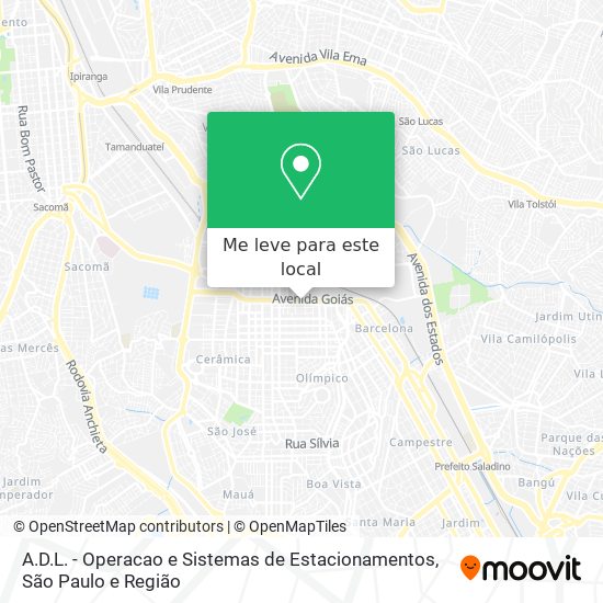 A.D.L. - Operacao e Sistemas de Estacionamentos mapa