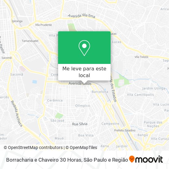 Borracharia e Chaveiro 30 Horas mapa