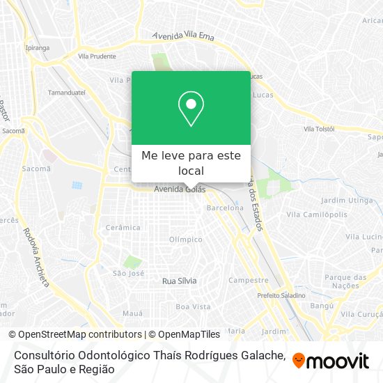 Consultório Odontológico Thaís Rodrígues Galache mapa