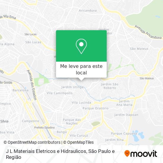 J L Materiais Eletricos e Hidraulicos mapa