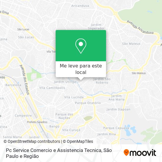 Pc Service Comercio e Assistencia Tecnica mapa