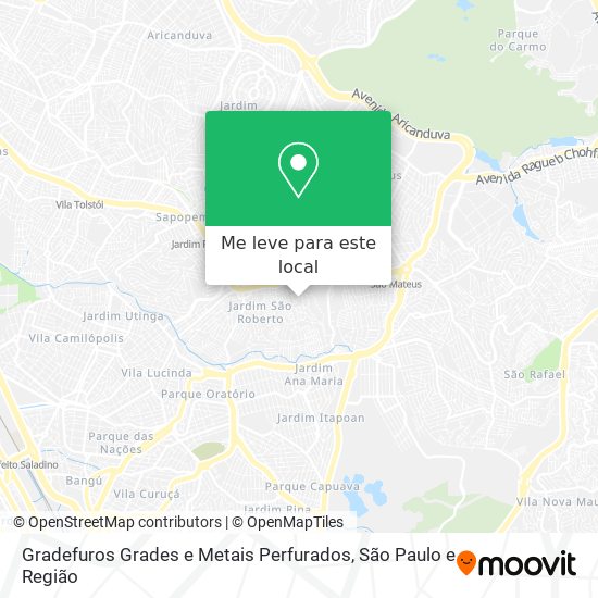 Gradefuros Grades e Metais Perfurados mapa