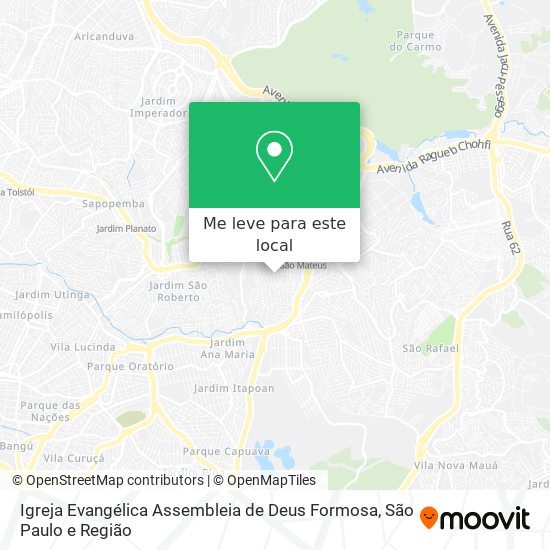 Igreja Evangélica Assembleia de Deus Formosa mapa