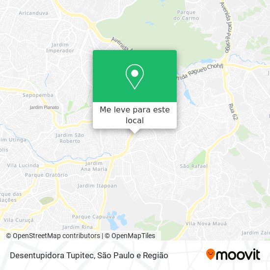 Desentupidora Tupitec mapa