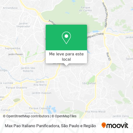 Max Pao Italiano Panificadora mapa