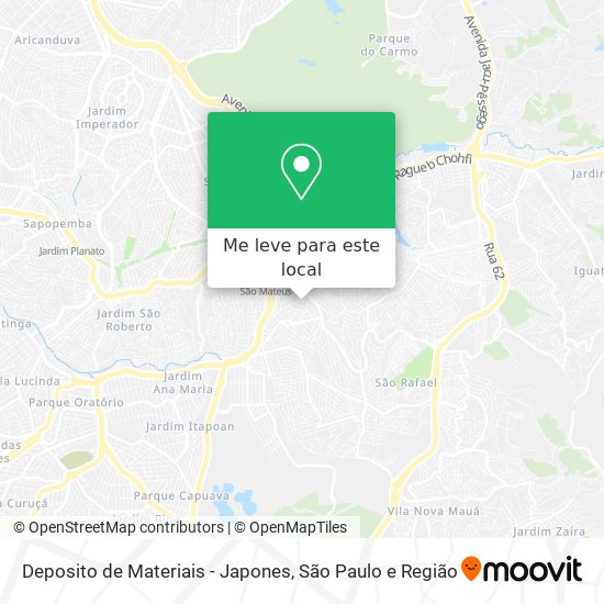 Deposito de Materiais - Japones mapa