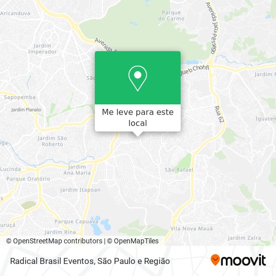 Radical Brasil Eventos mapa