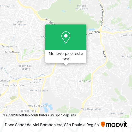 Doce Sabor de Mel Bomboniere mapa