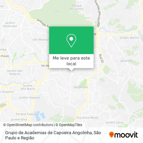 Grupo de Academias de Capoeira Angolinha mapa