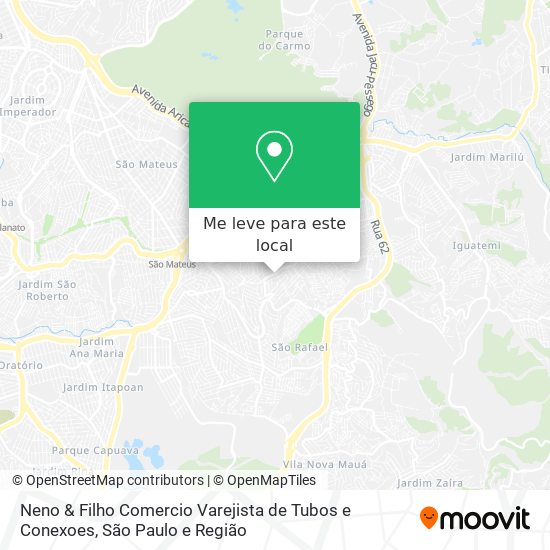 Neno & Filho Comercio Varejista de Tubos e Conexoes mapa