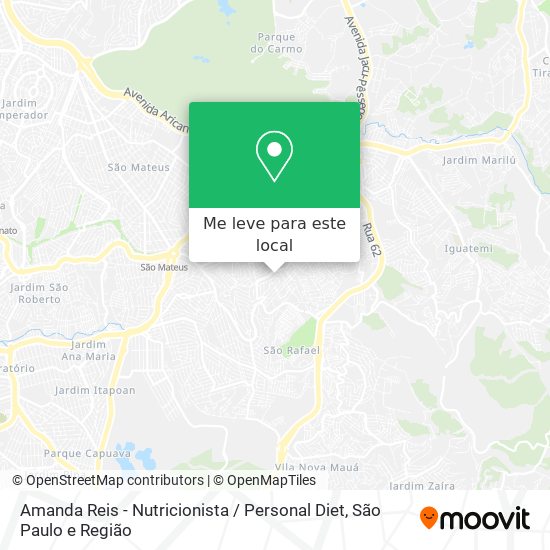 Amanda Reis - Nutricionista / Personal Diet mapa