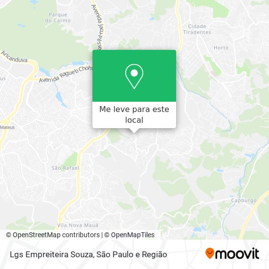 Lgs Empreiteira Souza mapa