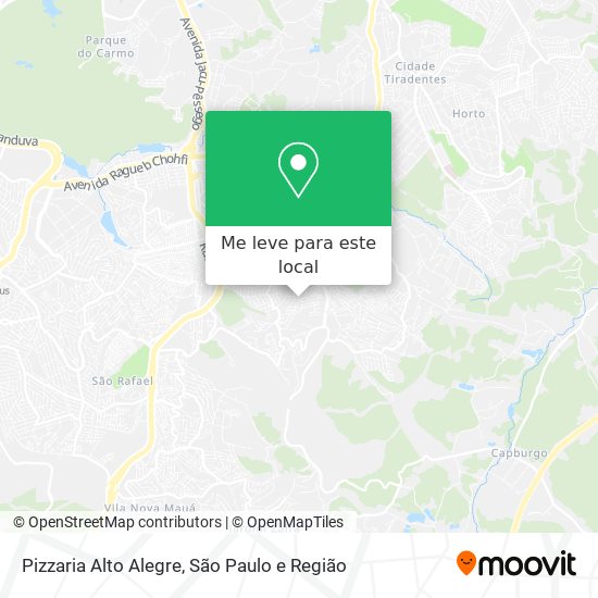 Pizzaria Alto Alegre mapa