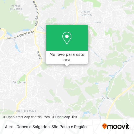 Ale's - Doces e Salgados mapa