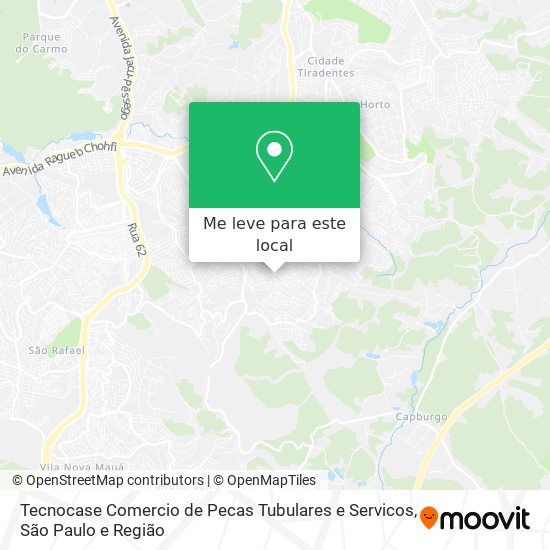 Tecnocase Comercio de Pecas Tubulares e Servicos mapa