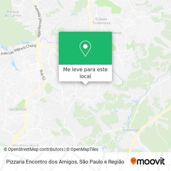 Pizzaria Encontro dos Amigos mapa