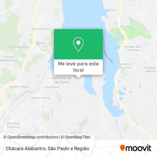 Chácara Alabastro mapa