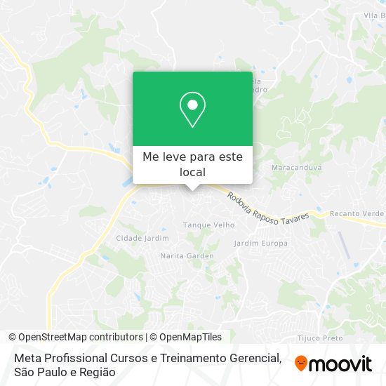 Meta Profissional Cursos e Treinamento Gerencial mapa
