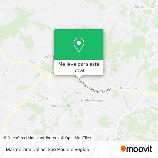 Marmoraria Dallas mapa