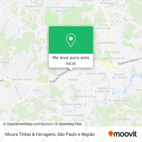 Moura Tintas & Ferragens mapa