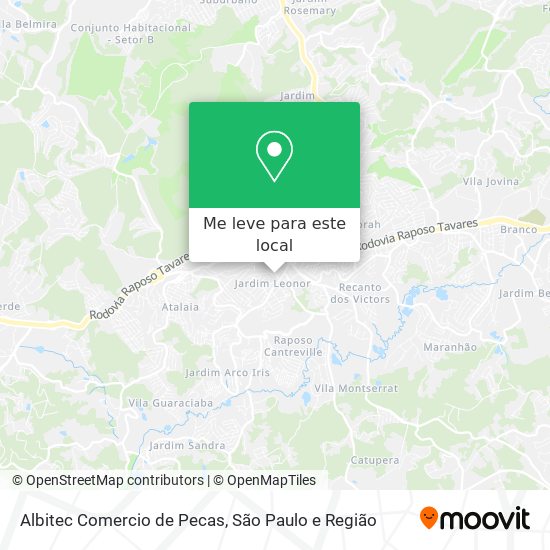 Albitec Comercio de Pecas mapa