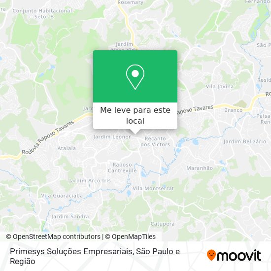 Primesys Soluções Empresariais mapa