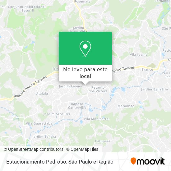 Estacionamento Pedroso mapa