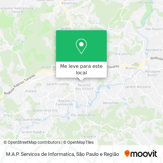 M.A.P. Servicos de Informatica mapa