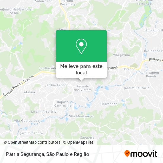 Pátria Segurança mapa