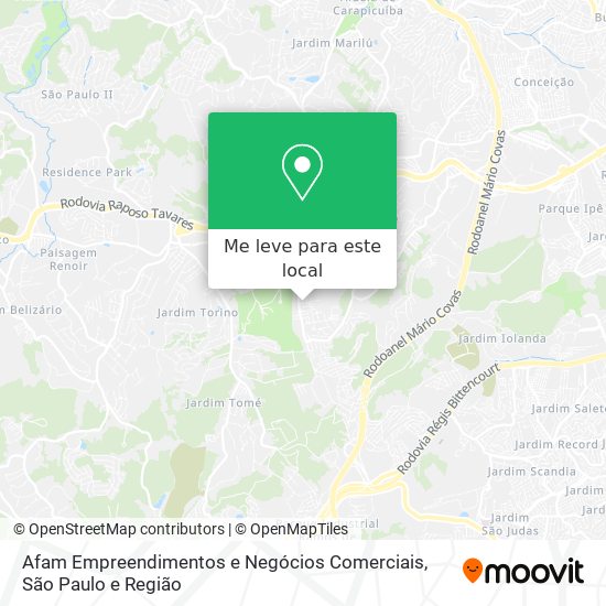 Afam Empreendimentos e Negócios Comerciais mapa