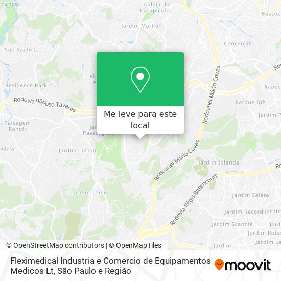 Fleximedical Industria e Comercio de Equipamentos Medicos Lt mapa