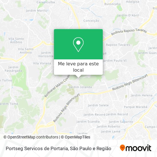 Portseg Servicos de Portaria mapa