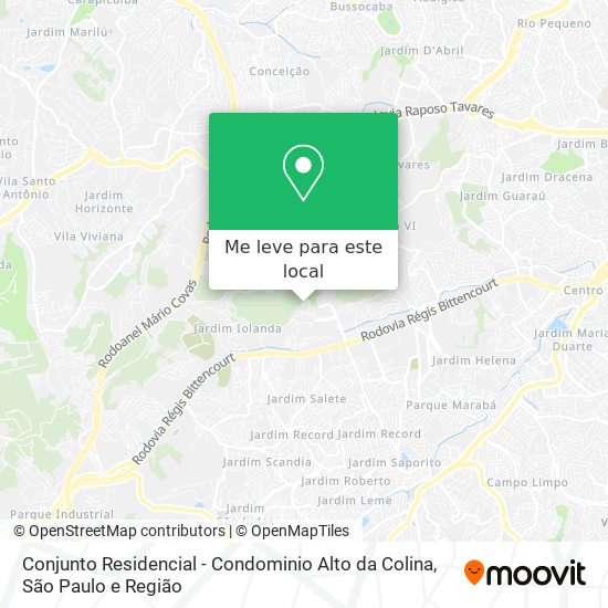Conjunto Residencial - Condominio Alto da Colina mapa