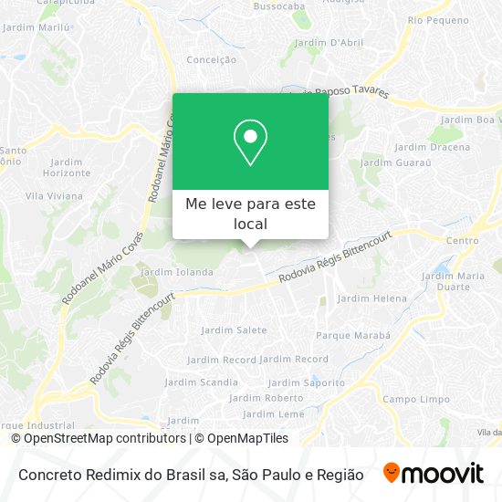 Concreto Redimix do Brasil sa mapa