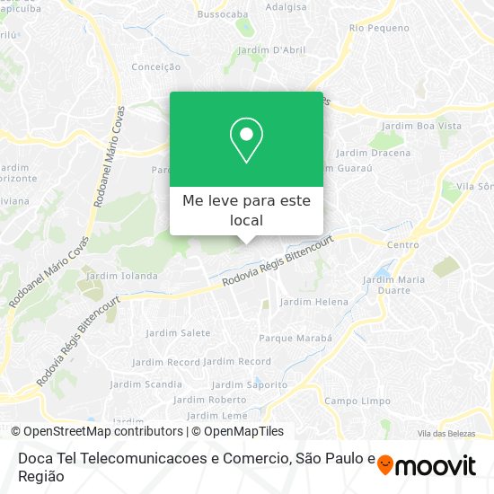 Doca Tel Telecomunicacoes e Comercio mapa