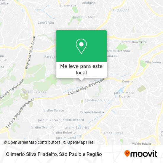 Olimerio Silva Filadelfo mapa