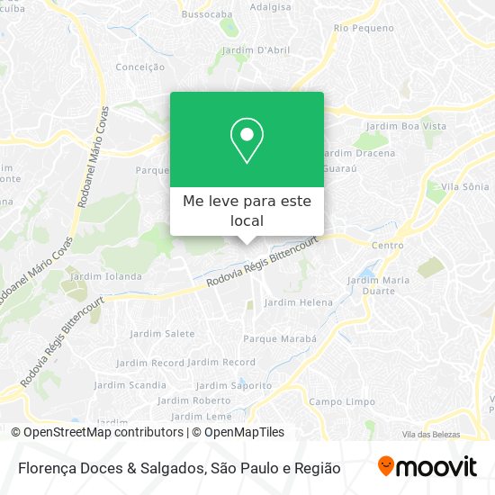 Florença Doces & Salgados mapa
