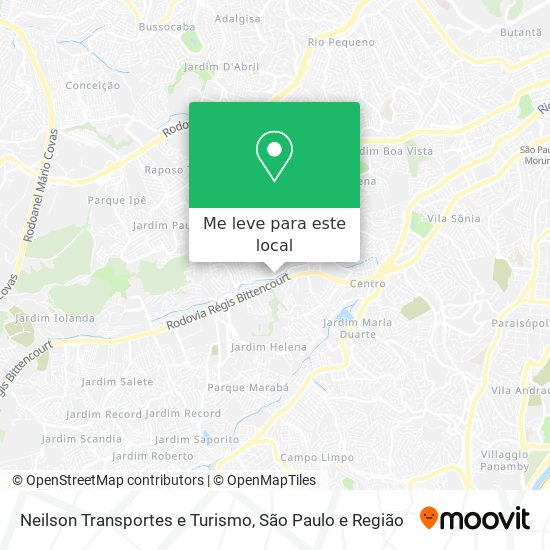 Neilson Transportes e Turismo mapa