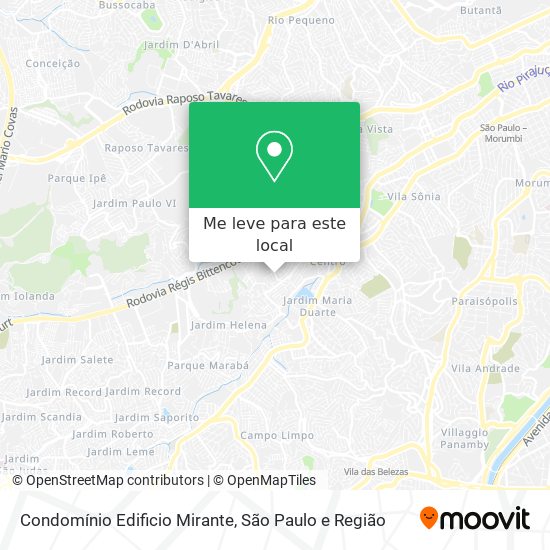 Condomínio Edificio Mirante mapa