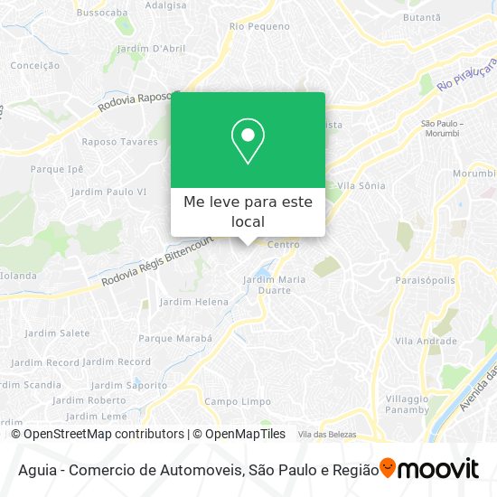 Aguia - Comercio de Automoveis mapa