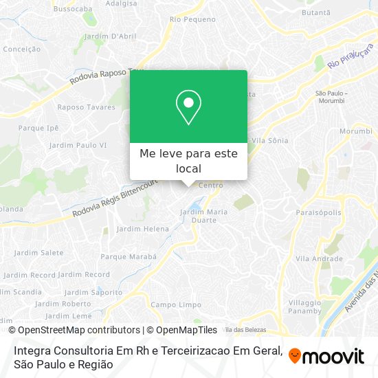 Integra Consultoria Em Rh e Terceirizacao Em Geral mapa