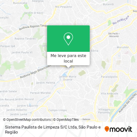 Sistema Paulista de Limpeza S / C Ltda mapa