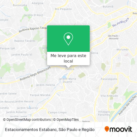 Estacionamentos Estabanc mapa