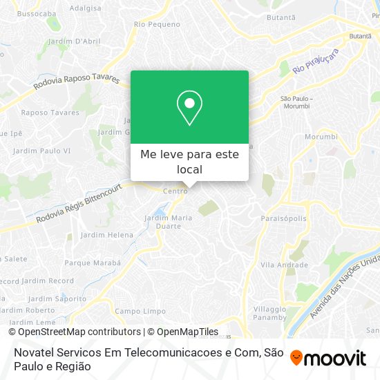 Novatel Servicos Em Telecomunicacoes e Com mapa